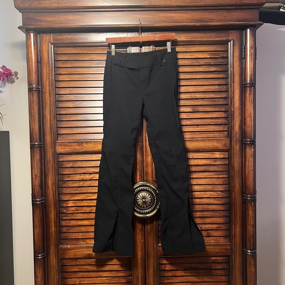 Guess Jeans Black Flare Slit Hem Trousers Pants Y2K / Mid-2000s Size 31